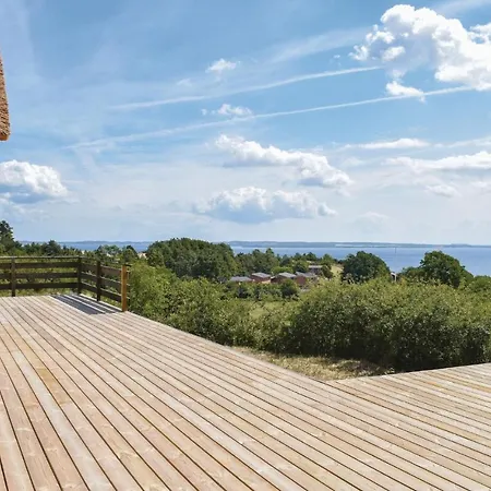 Beach Front Home In Knebel With House Sea View *