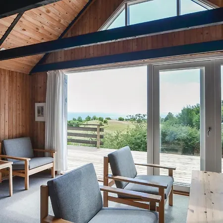 Beach Front Home In Knebel With House Sea View *
